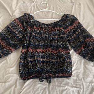 Beautiful, boho vide top!